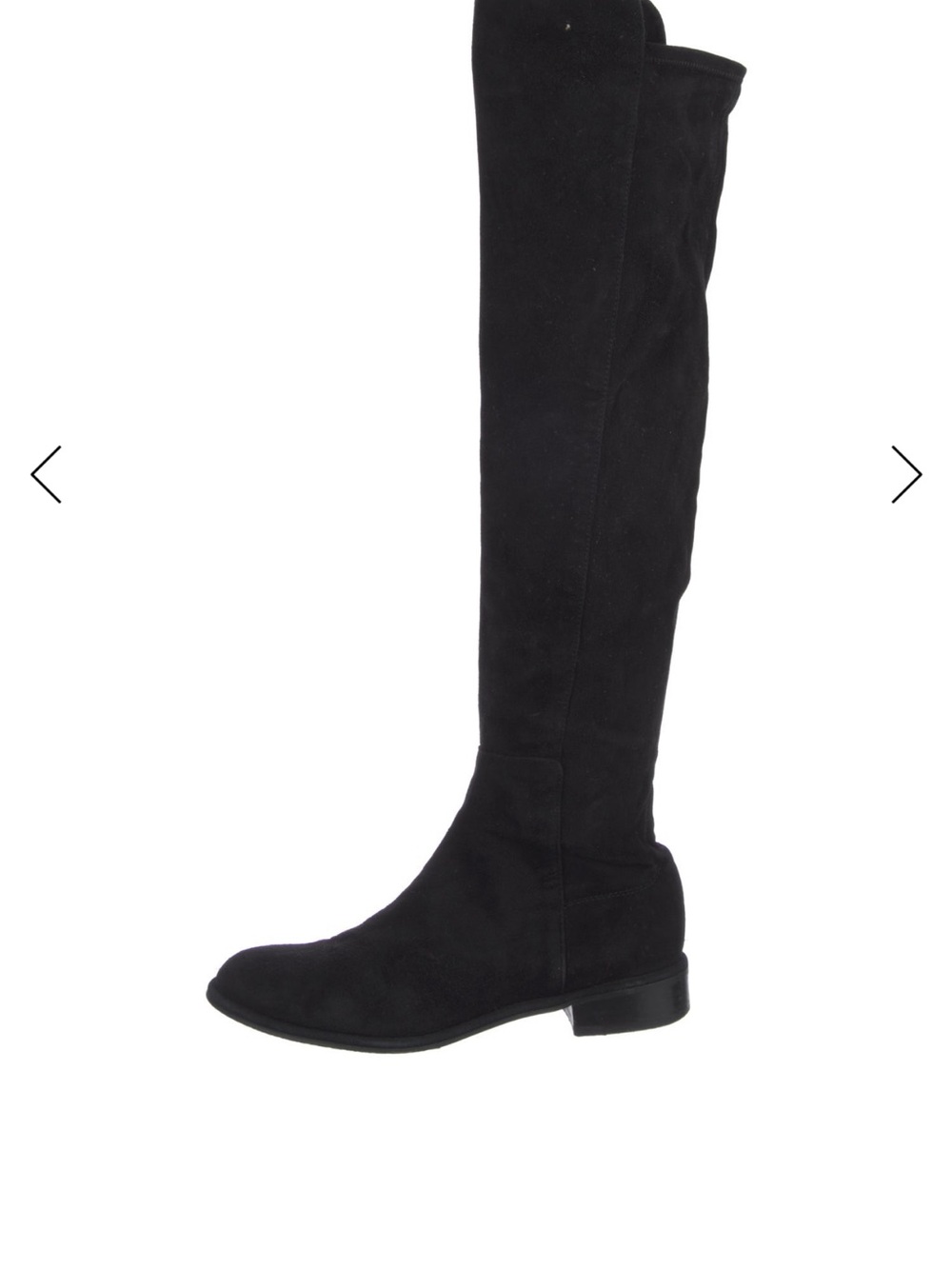 Stuart Weitzman Black Over-the-Knee Suede Boots
